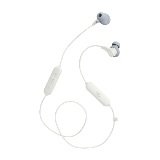 JBL Endurance Run 2 Wireless - White - Waterproof Wireless In-Ear Sport Headphones - Detailshot 4